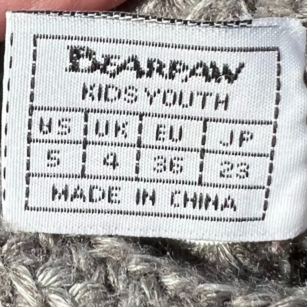 🌻Bearpaw Girl's Grey Tall (or Short) Comfortable Knit Outdoor Boots Size 5